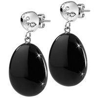 Orecchini Morellato Donna Oval in Acciaio Onice SRS11 - SRS11